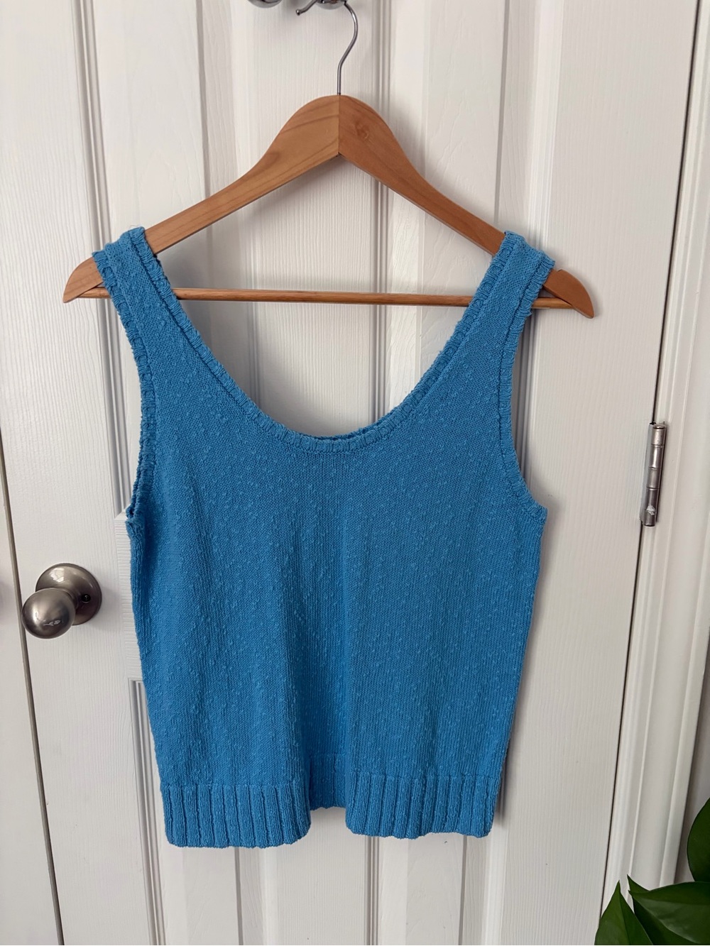 LOFT Sky Blue Knit Tank